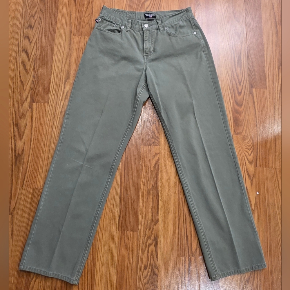 Polo Jeans Co Ralph Lauren Jeans Women's Size 6 Olive Green Straight Denim Pants